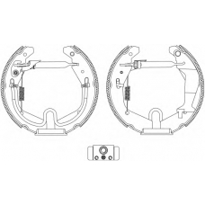 8DB 355 005-271 HELLA PAGID Комплект тормозных колодок