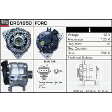 DRB1950 DELCO REMY Генератор