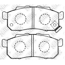 PN8336 NiBK Комплект тормозных колодок, дисковый тормоз