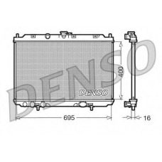 DRM46013 DENSO Радиатор, охлаждение двигателя