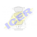 181191 ICER Комплект тормозных колодок, дисковый тормоз