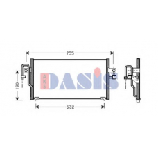 072190N AKS DASIS Конденсатор, кондиционер