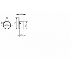 TKR 9069 TIMKEN Натяжной ролик, ремень грм