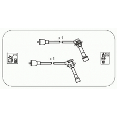 JP136 JANMOR Комплект проводов зажигания