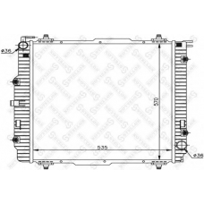 10-25881-SX STELLOX Радиатор, охлаждение двигателя