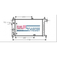 0606401 KUHLER SCHNEIDER Радиатор, охлаждение двигател