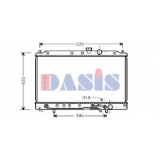 141000N AKS DASIS Радиатор, охлаждение двигателя