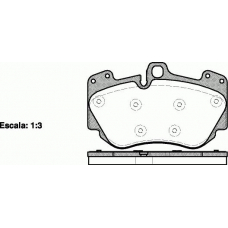 P10403.10 WOKING Комплект тормозных колодок, дисковый тормоз