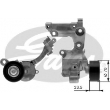 T38411 GATES Натяжной ролик, поликлиновой  ремень
