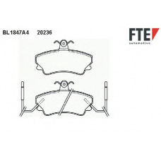 BL1847A4 FTE Комплект тормозных колодок, дисковый тормоз