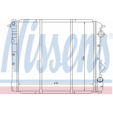 63898 NISSENS Радиатор, охлаждение двигателя