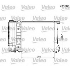 731508 VALEO Радиатор, охлаждение двигателя