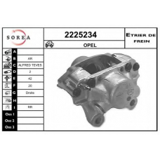 2225234 EAI Тормозной суппорт