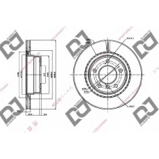 BD1634 DJ PARTS Тормозной диск