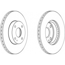 DDF975-1 FERODO Тормозной диск