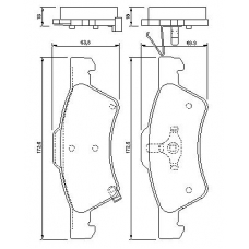 0 986 424 765 BOSCH Комплект тормозных колодок, дисковый тормоз