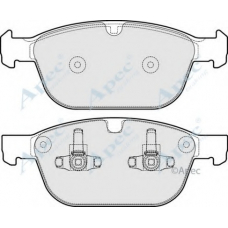 PAD1719 APEC Комплект тормозных колодок, дисковый тормоз