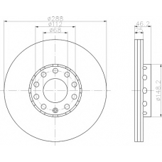 MDC768 MINTEX Тормозной диск