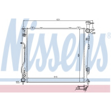 67465 NISSENS Радиатор, охлаждение двигателя