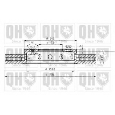 BDC5166 QUINTON HAZELL Тормозной диск