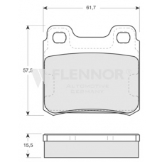 FB210177 FLENNOR Комплект тормозных колодок, дисковый тормоз
