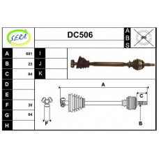 DC506 SERA Приводной вал