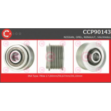 CCP90143 CASCO Ременный шкив, генератор