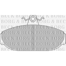 BBP1079 BORG & BECK Комплект тормозных колодок, дисковый тормоз