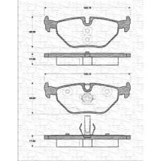 363702161379 MAGNETI MARELLI Комплект тормозных колодок, дисковый тормоз