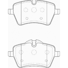 FD7367A NECTO Комплект тормозных колодок, дисковый тормоз