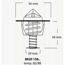 8620 13688 TRISCAN Термостат, охлаждающая жидкость
