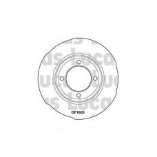 DF1665 TRW Тормозной диск