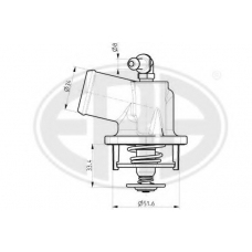 350010 ERA Термостат, охлаждающая жидкость