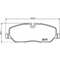 8DB 355 011-971 HELLA PAGID Комплект тормозных колодок, дисковый тормоз