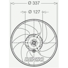 DER21002 DENSO Вентилятор, охлаждение двигателя