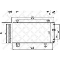 10-45681-SX STELLOX Конденсатор, кондиционер