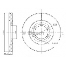 0 986 BB4 365 BOSCH Тормозной диск