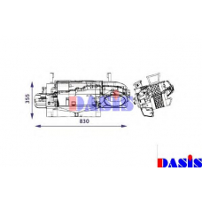 139002N AKS DASIS Теплообменник, отопление салона