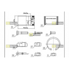 LO 01358 STARLINE Комплект подшипника ступицы колеса