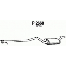 P2668 FENNO Средний глушитель выхлопных газов