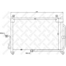 10-45083-SX STELLOX Конденсатор, кондиционер