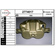 2774017 EAI Тормозной суппорт