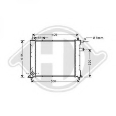 8130120 DIEDERICHS Радиатор, охлаждение двигателя