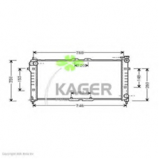 31-0701 KAGER Радиатор, охлаждение двигателя