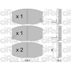 822-513-0 CIFAM Комплект тормозных колодок, дисковый тормоз