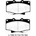 IBD-1292 IPS Parts Комплект тормозных колодок, дисковый тормоз