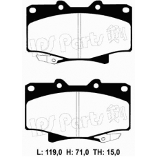 IBD-1292 IPS Parts Комплект тормозных колодок, дисковый тормоз