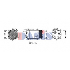 853240N AKS DASIS Компрессор, кондиционер