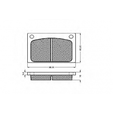 32619 SPIDAN Комплект тормозных колодок, дисковый тормоз