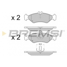 BP2688 BREMSI Комплект тормозных колодок, дисковый тормоз